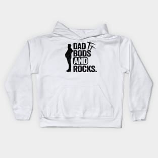 Dad Bods And Rocks Rock Collector Daddy Funny Geologist Kids Hoodie